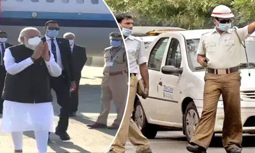 Traffic restrictions in the view of PM Modis visit to Hyderabad