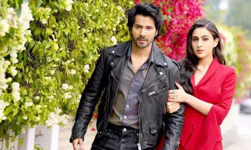 Sara Ali Khan And Varun Dhawan Look Stunning In The Modish Outfits For The Trailer Launch Of ‘Coolie No 1’ Movie