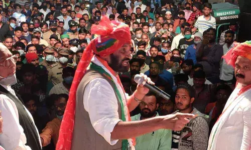 TPCC chief and MP N Uttam Kumar Reddy held roadshows in Banjara Hills