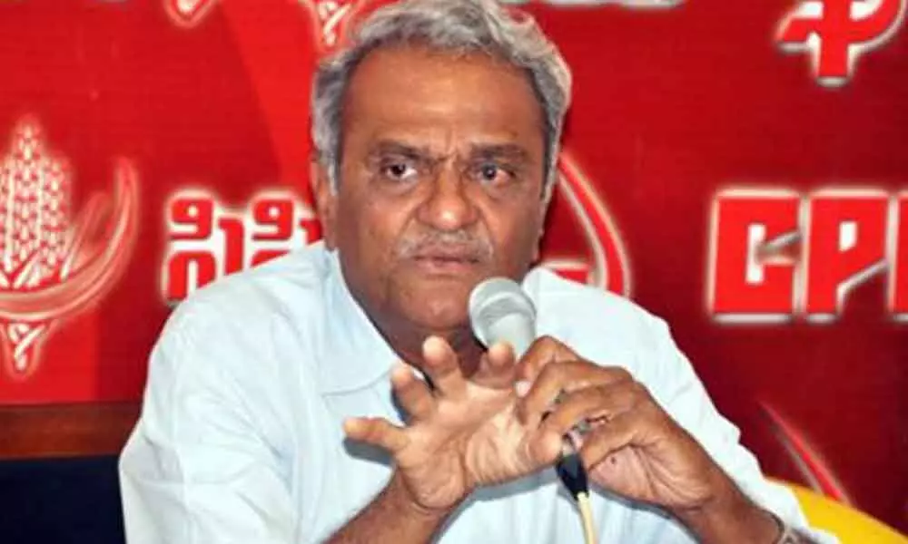 The national secretary of CPI, Dr K Narayana