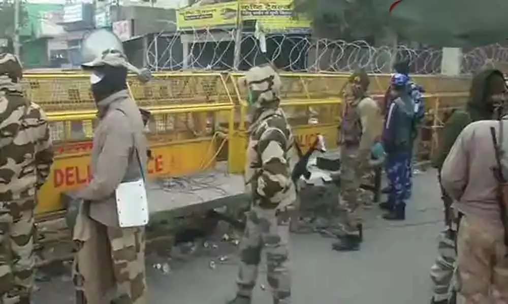 Security personnel posted at Singhu border as farmers protest continue