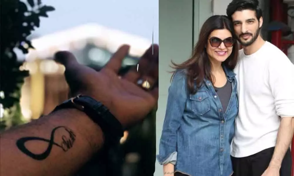 Rohman Shawl Gets Sushmita Sens Name Inked On His Hand