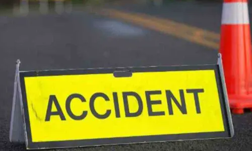 Narrow escape for passengers after bus rams into shop in Narketpally