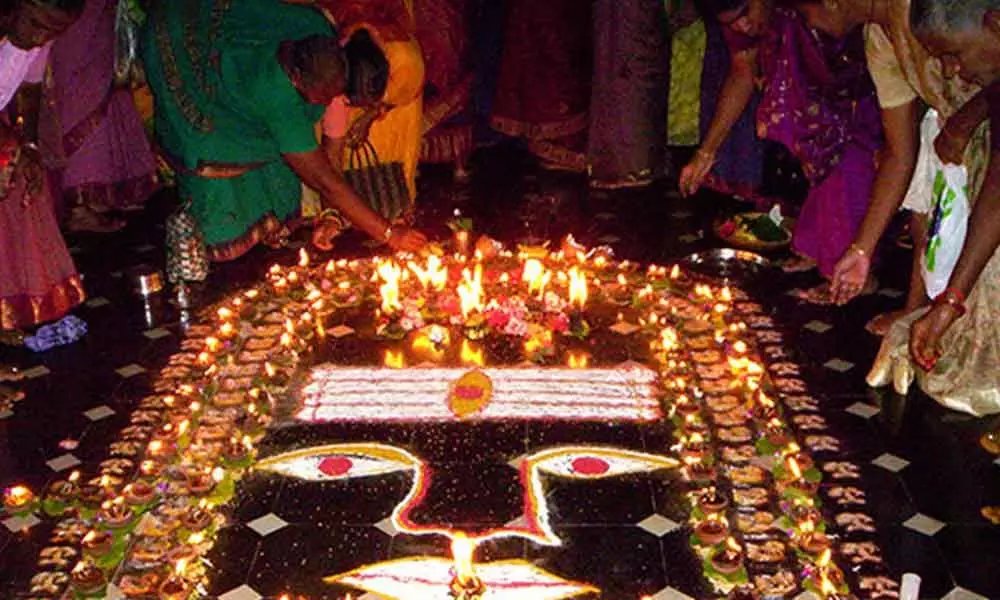 Devotees flocked to the temple in large numbers to celebrate the holy Karthika Pournami