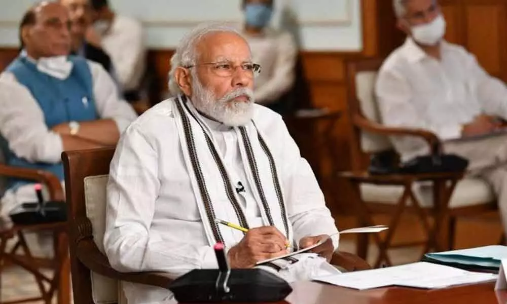 PM Modi at an All Party Meeting