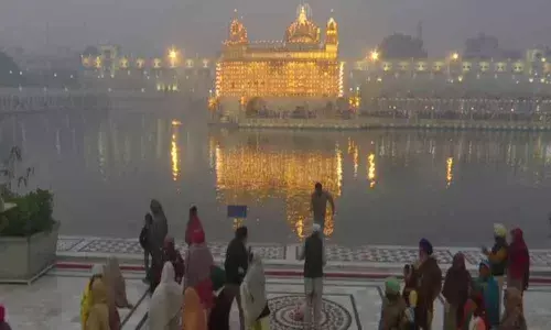Devotees offer prayers at Golden Temple on Guru Nanak Jayanti
