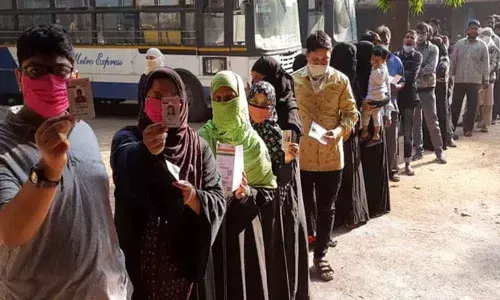 GHMC election 2020: 25.34 per cent of polling recorded till 3 pm