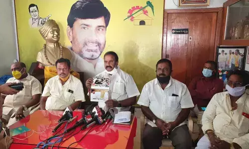 TDP State general secretary Ganni Krishna addressing media in Rajamahendravaram on Tuesday