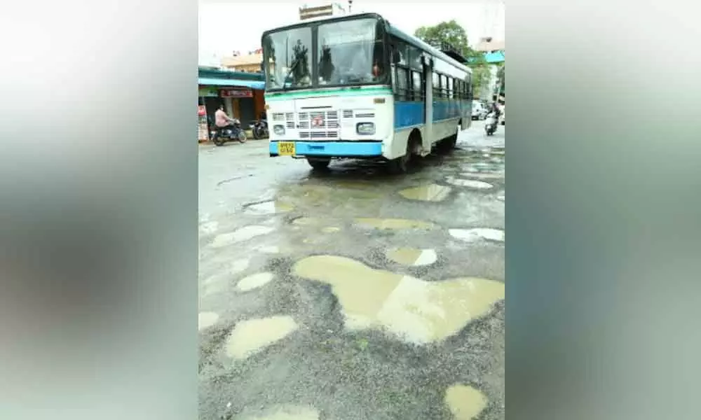Tirupati city suffers road damages amid heavy rains, officials directed to restore roads