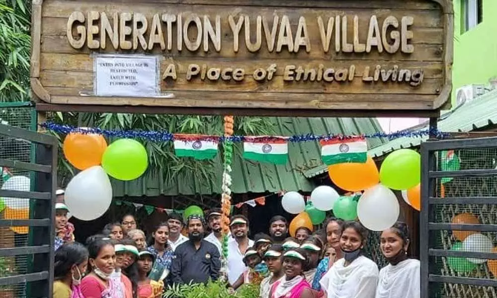 Street children at a shelter run by Generation Yuvaa in Visakhapatnam