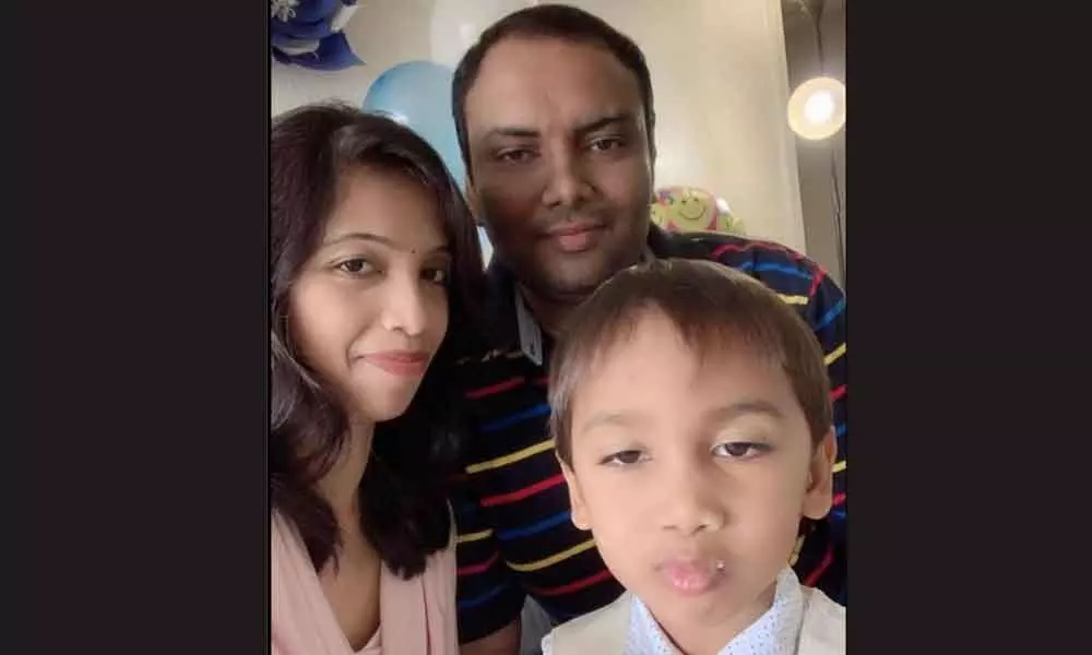 Sridhar Panuganti with family (File Photo)