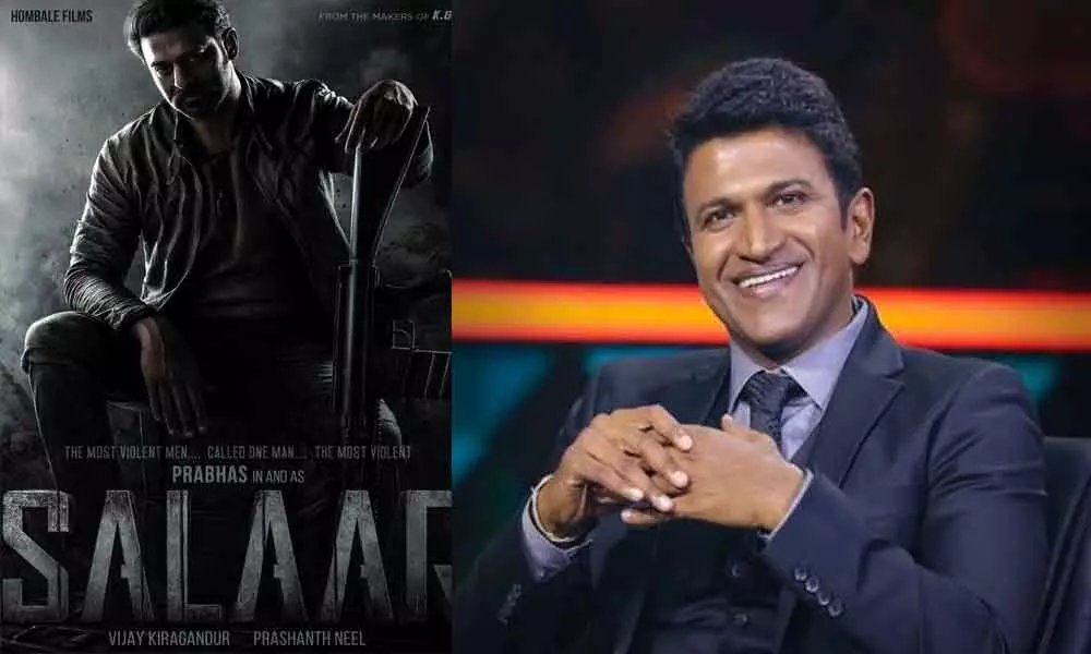 Salaar Movie Poster and Puneeth Rajkumar
