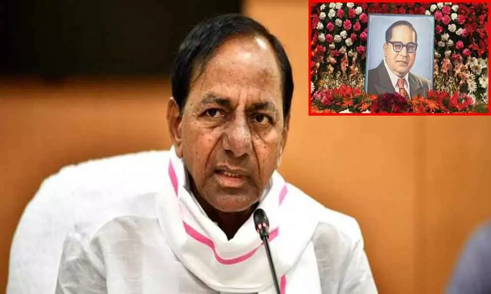 CM KCR pays tributes to Dr BR Ambedkar on his death anniversary