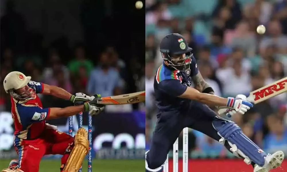 India vs Australia: AB de Villiers reacts to Virat Kohli’s scoop shot vs Andrew Tye