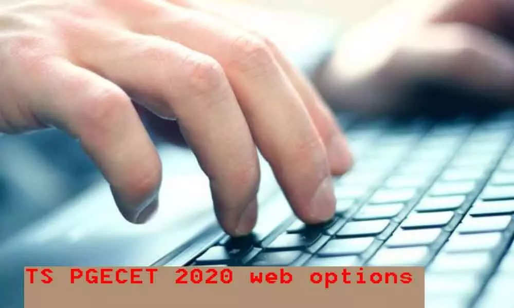 TS PGECET 2020 web options on Dec 7,8