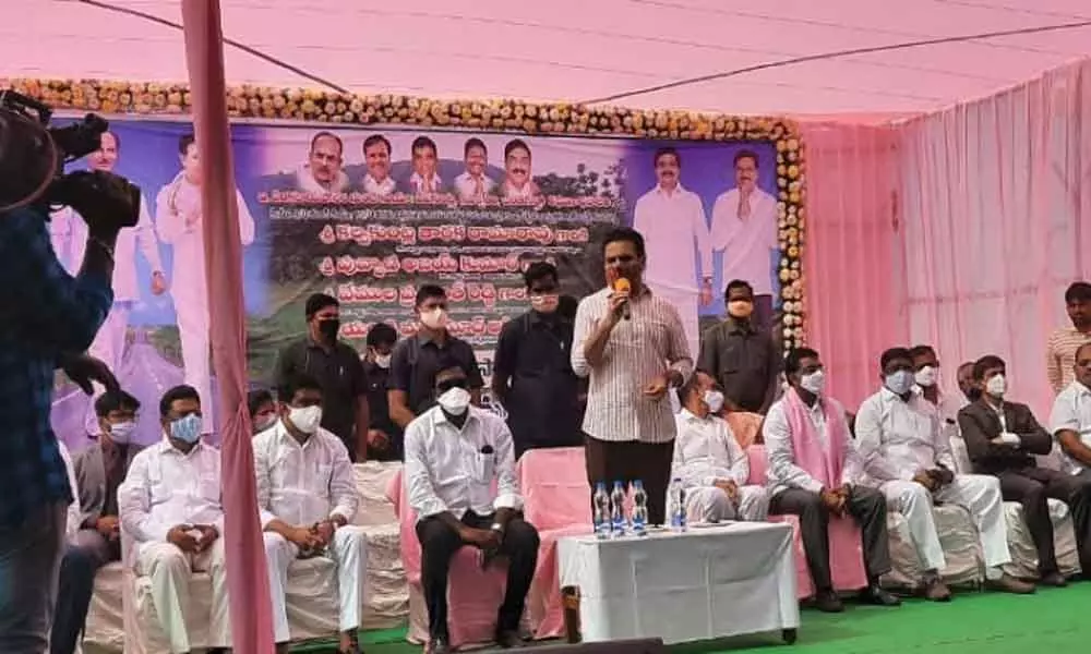 TRS working president and minister KT Rama Rao on Monday urged the farmers to participate in the Bharat Bandh tomorrow.