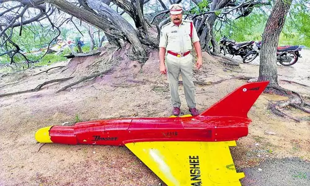 Andhra Pradesh: Missile found at Peddapalem coast, marine officials says it belongs to Air Force