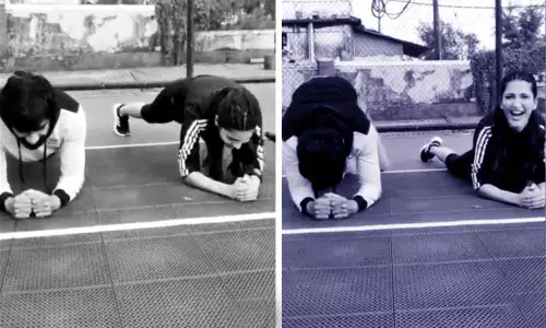Plank Challenge: Shruti lost to Ravi Teja