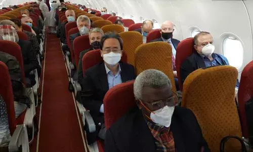 64 foreign envoys leave for Hyderabad to visit biotech companies developing COVID-19 vaccine