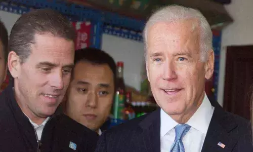 Joe Biden and his son Hunter Biden