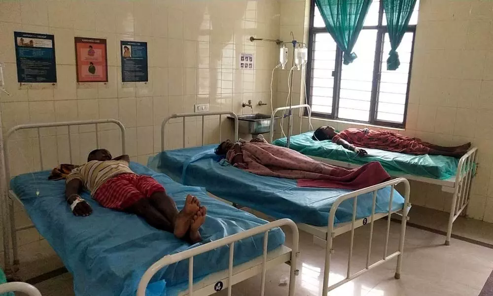 People from West Bengal are being treated at hospital in Podalakur