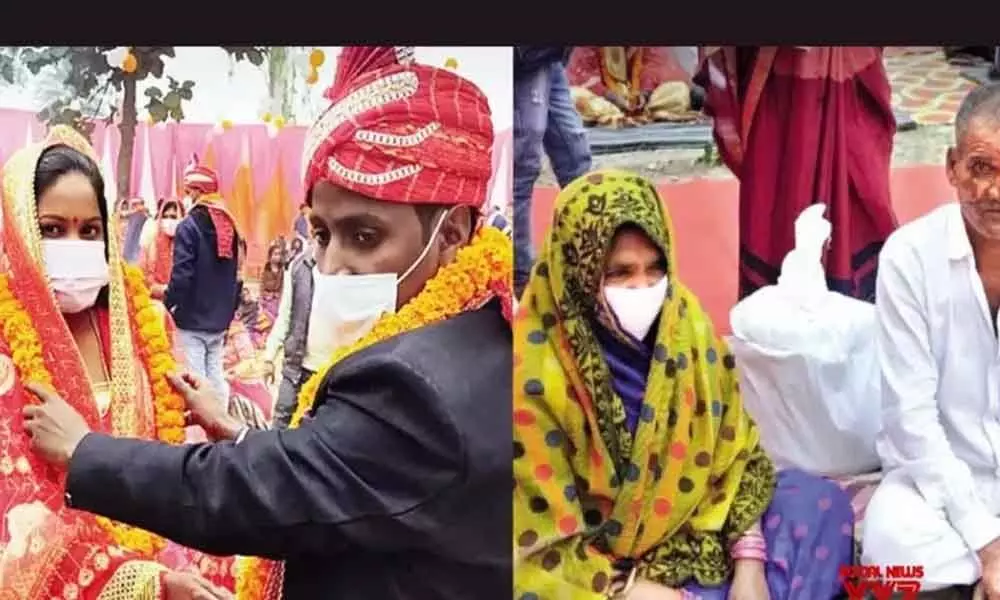 A 53-year-old mother and her 27-year-old daughter tied the knot at a mass wedding ceremony held under Mukhyamantri Samuhik Vivah Yojna in Gorakhpur.