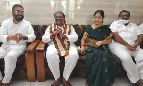 BJP State general secretary G Premender Reddy speaking with the media in Bhadrachalam on Sunday