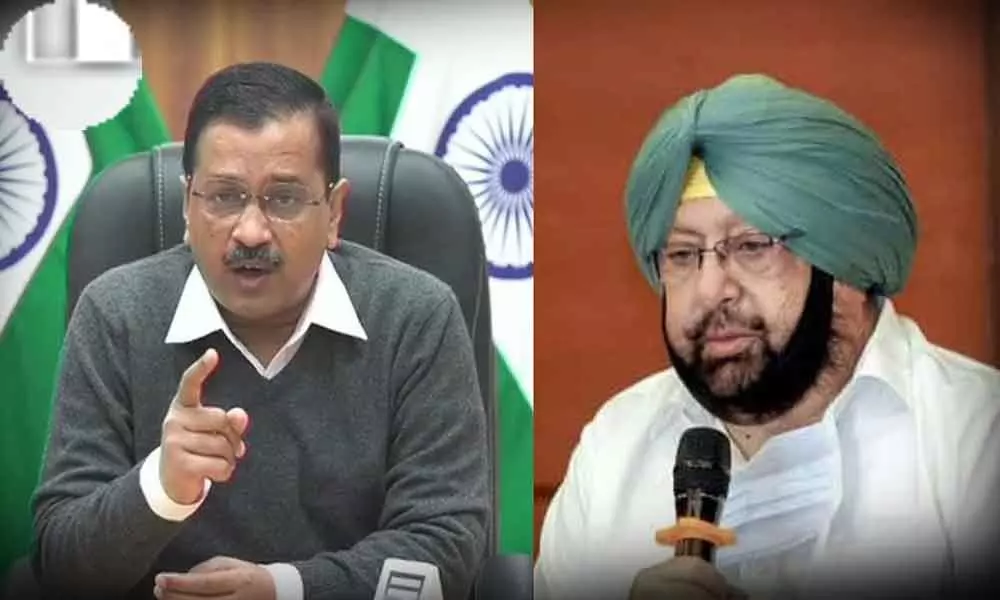 Delhi Chief Minister Arvind Kejriwal on Monday slammed Punjab Chief Minister Captain (retired) Amarinder Singh stating that from the beginning he was standing in support of the farmers.