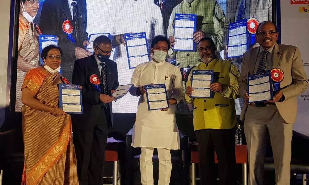 Union Minister of State for Home Affairs, G Kishan Reddy, felicitated the winners at the 47th HMA Annual Awards function