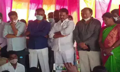 Tension prevails in Chirala after two groups attack infront of MP Mopidevi Venkataramana