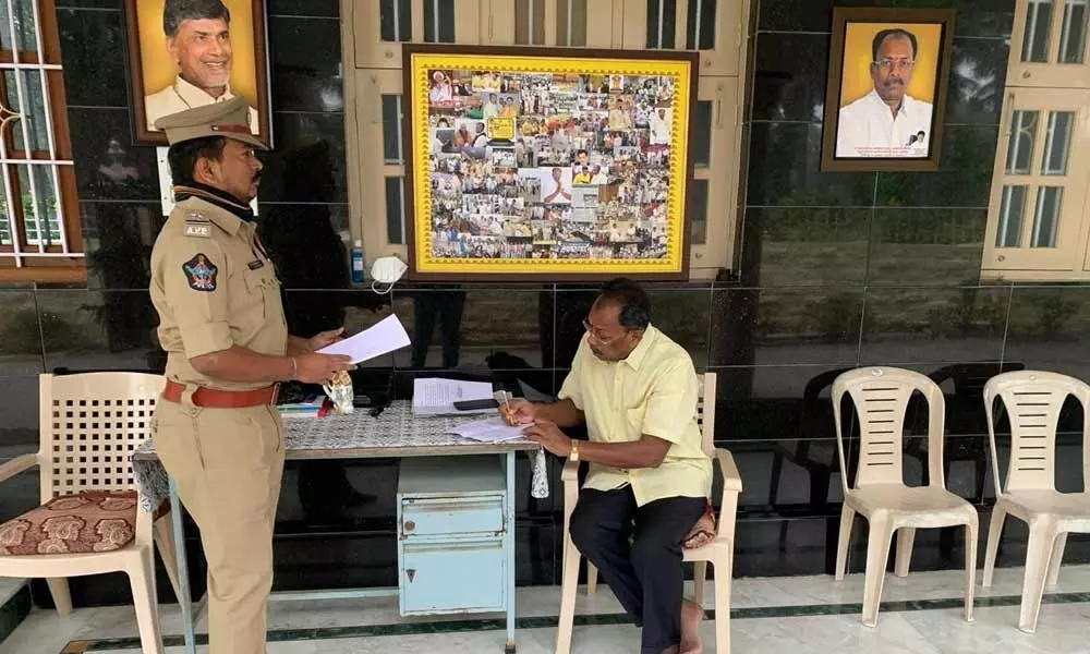 TDP MLC Gounivari Srinivasulu kept under house arrest to prevent him from taking part  in Padayatra for Handri Neeva Sujala Sravanthi waters  (File photo)