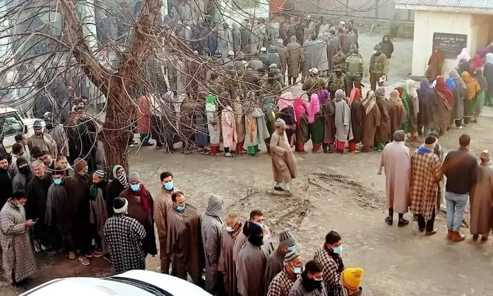 J&K DDC polls phase 7: 10.66% votes polled in 2 hours (Photo/IANS)