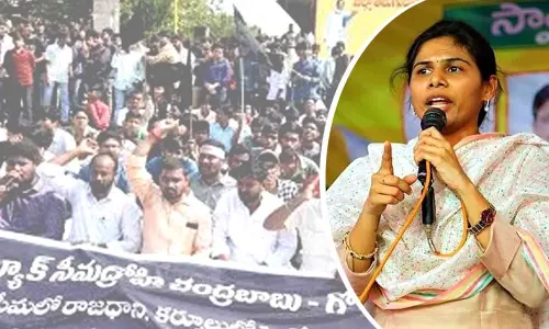 Tension prevails at Allagadda highway amid Akhila Priyas protest, demands to help farmers