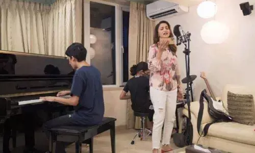 Madhuri Dixit shares sneak peek of her ‘fam jam’