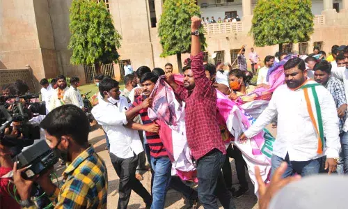 Mild tension on Osmania University campus