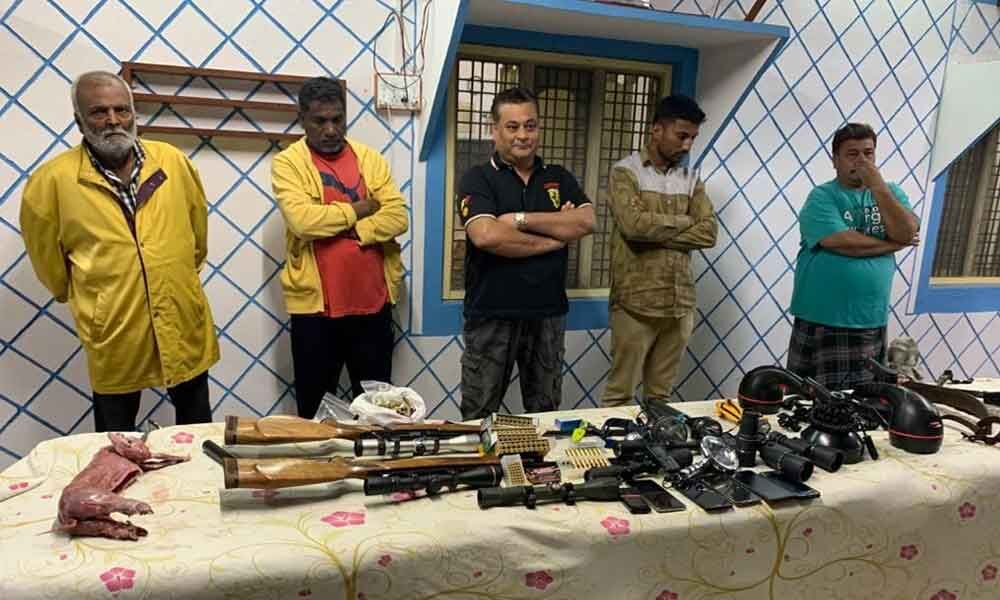 Hyderabad Gang of five land in jail for poaching