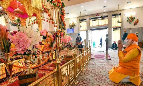PM Modi feels blessed after Gurudwara visit