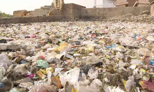 Village to produce foot mats, interlock tiles from plastic waste Village to produce foot mats, interlock tiles from plastic waste