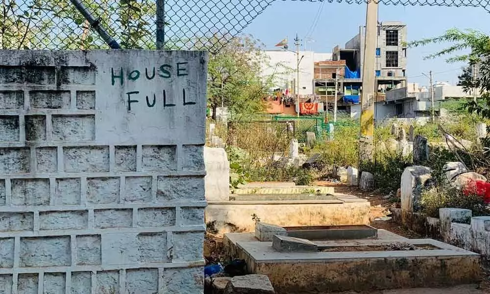 A grave scenario in Hyderabad: ‘Housefull’ boards at graveyards