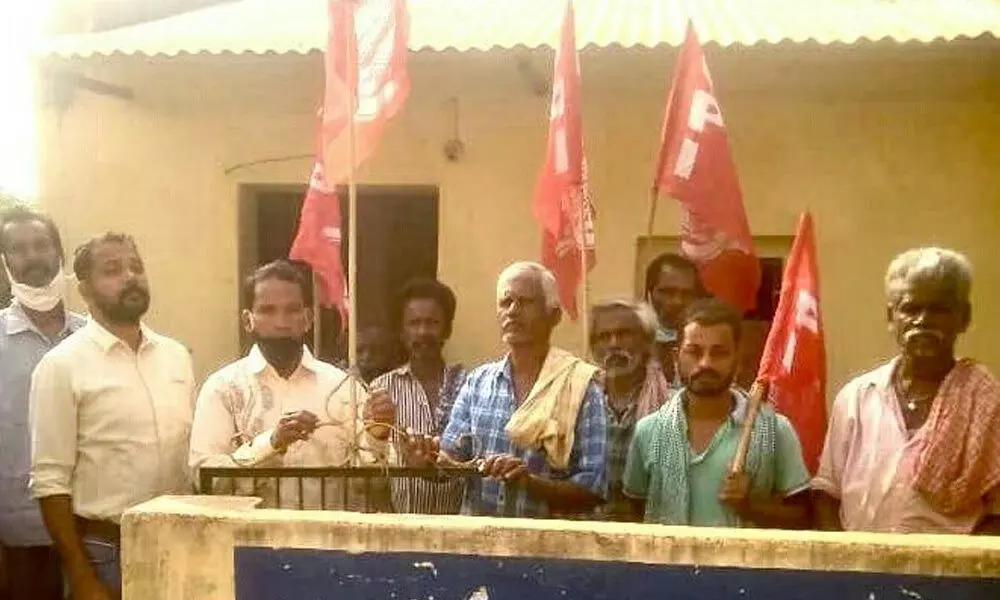 CPI leaders taking part in party’s Foundation Day celebrations in Palasa on Saturday