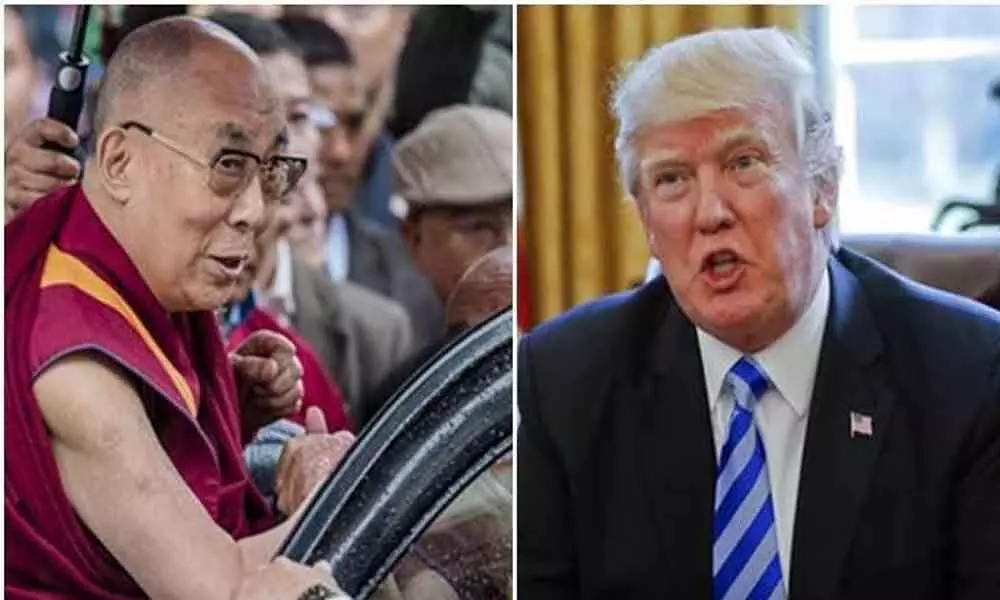 Dalai Lama and US President Donald Trump