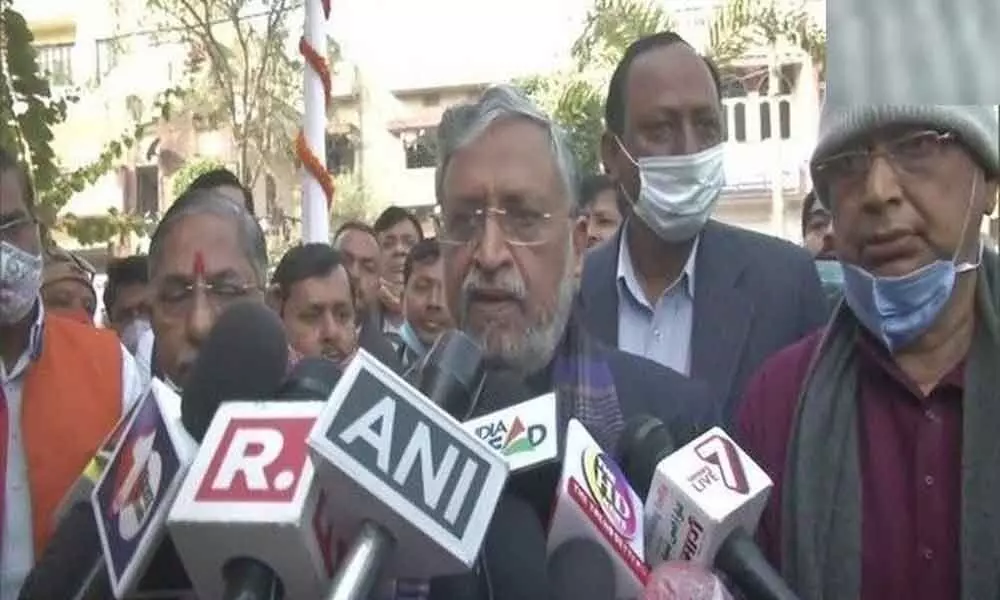 Nitish Kumar accepted to become CM on request of JD(U), BJP, VIP leaders: Sushil Modi
