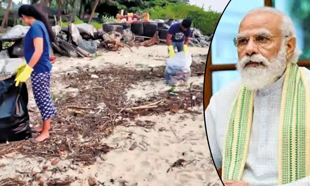 PM Modi Hails Udupi Couple For Cleaning Someshwar Beach