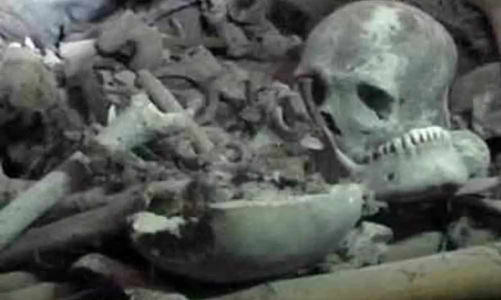 Human skull, bones found in building in AS Rao Nagar
