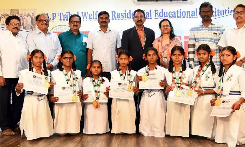 Andhra Pradesh tribal residential schoolgirls set 11 records