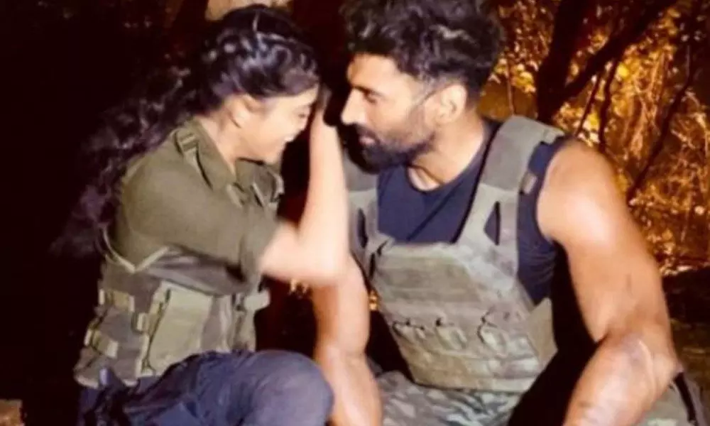 Sanjana Sanghi Drops A BTS Picture From The Sets Of Om: The Battle Within Movie