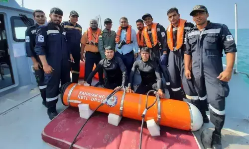 Scientists from NSTL with Sahayak - New Generation (NG) Air Droppable Container