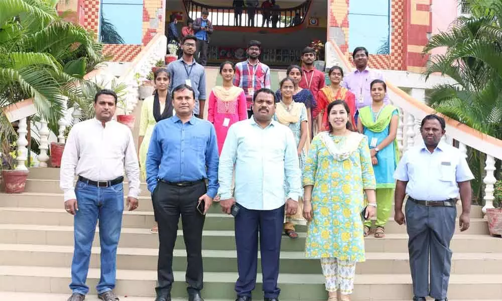 PACE, Ongole, students with faculty members