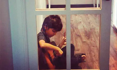 Ayushmann Khurrana tells son to nurture the artiste within