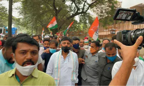 Congress protests property tax hike in Bengaluru